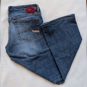 Vintage Parasuco Denim Cult Women's Jeans Y2K Flare Low Rise Stretch Size 30